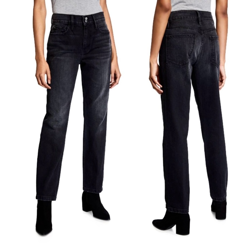 frame | heritage le sylvie slender high rise straight leg jeans | sz 32